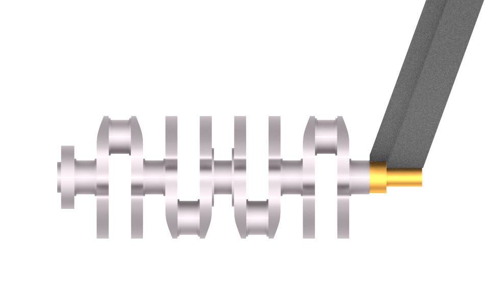 Application graphic of CBN crankshaft journal