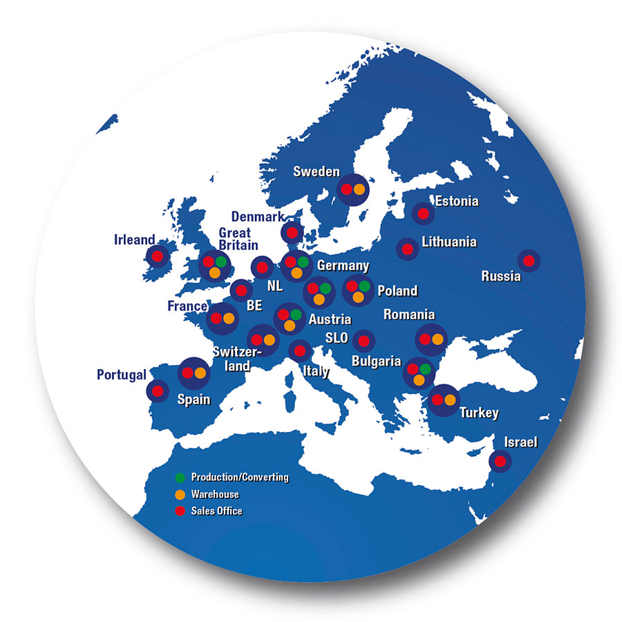 Map Hermes in Europe